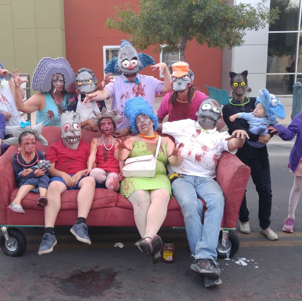 Zombie Simpsons Mob Costumes- one of a kind! - Picture 2 of 8